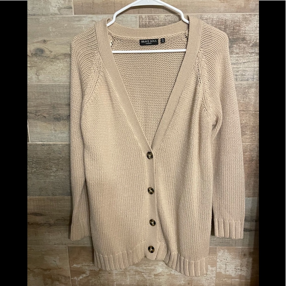 ASOS Brave Souls Button Down Cardigan Sweater